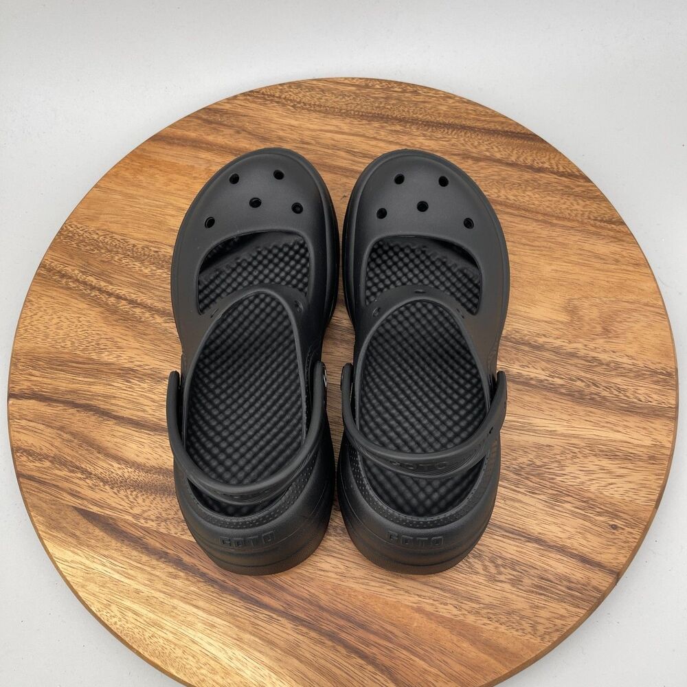 GOTO Mary Jane Sandals Womens Size 8 / 39 Black Casual Comfort Clogs - Picture 5 of 9